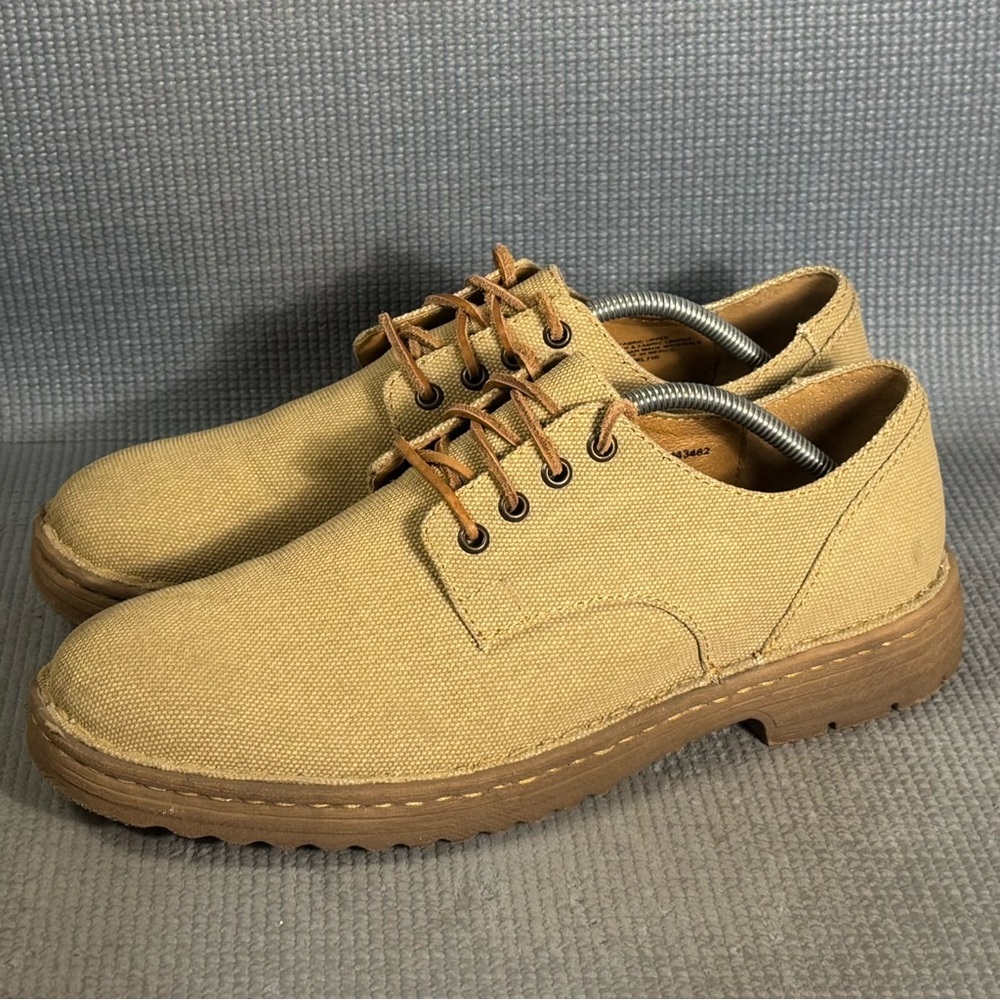 Born Men’s Samson Tan Canvas‎ Oxford Lace Up Sneakers Size 12 US 45 EU
